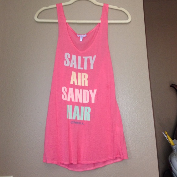 "Salty air and sandy hair" tank