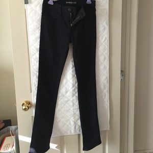 Black skyscraper mid rise jeans