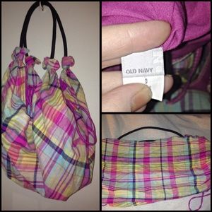 ⭐️ SALE ⭐️ Old Navy Plaid Beach Bag