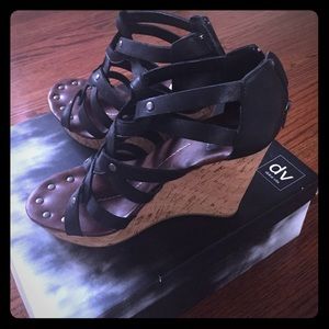 Dolce Vita Persimmon black leather sandal