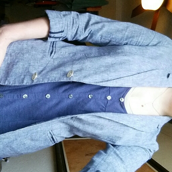 Anthropologie denim boyfriend blazer - Picture 4 of 4