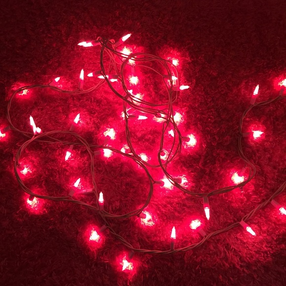 String of pink lights