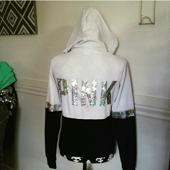 PINK Victoria's Secret Jackets & Blazers - Gorgeous Victoria's Secret Pink Bling Hoodie