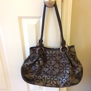Brighton Purse Gun Metal Gray & Black