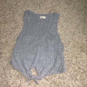 hollister grey tank top
