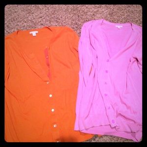 Both Gap cardigans.