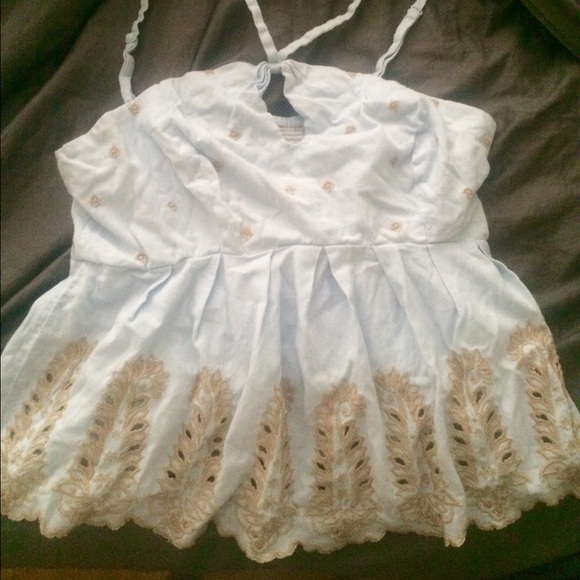 Anthropologie blue tank