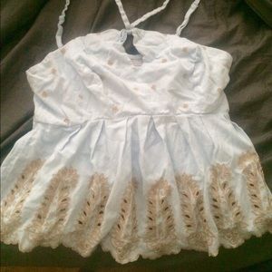 Anthropologie blue tank