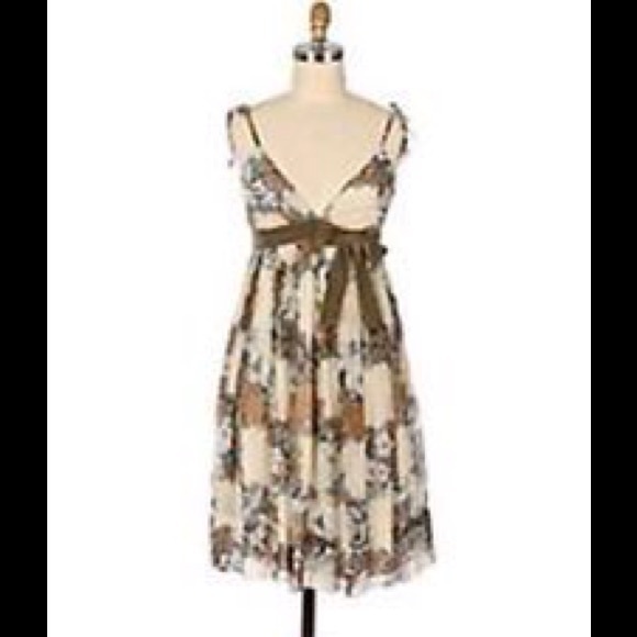 Anthropologie Snow Violet Silk Dress - Picture 2 of 4