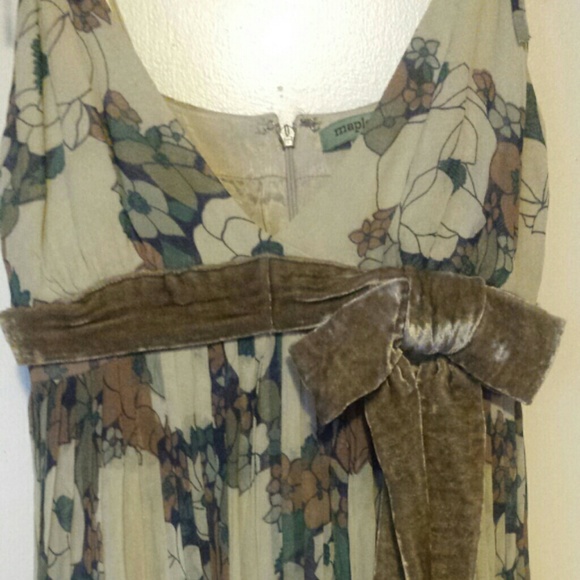 Anthropologie Snow Violet Silk Dress - Picture 4 of 4
