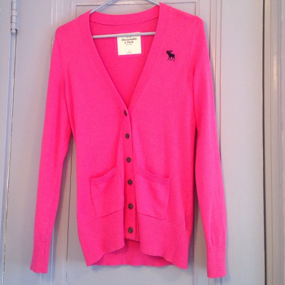 Pink Abercrombie and Fitch Cardigan