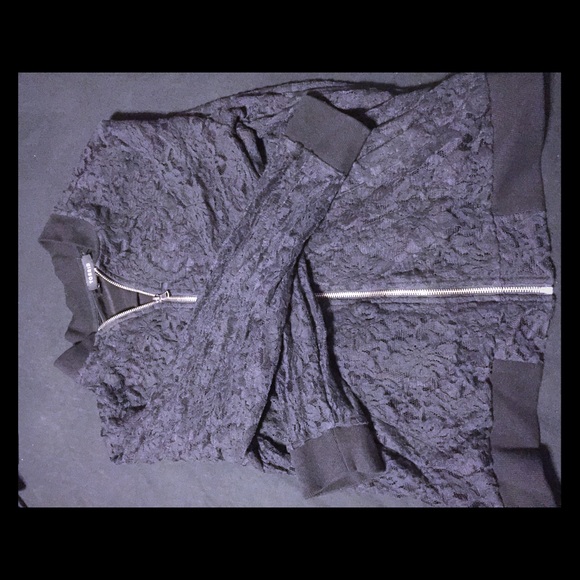 Torrid lace bomber jacket