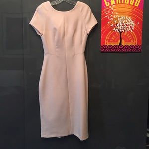 Zara peachy pink structured business dress