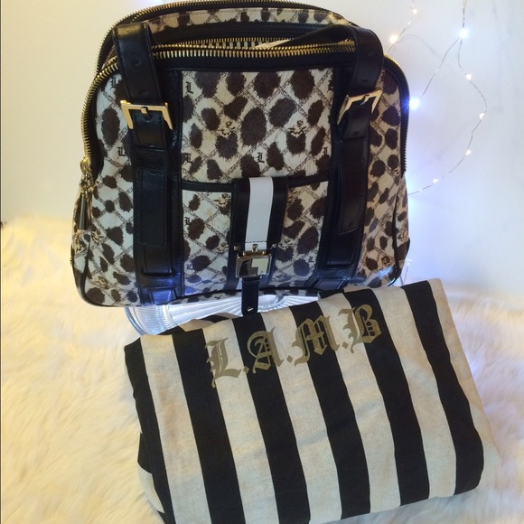LAMB cheetah print handbag