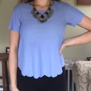 Scalloped top
