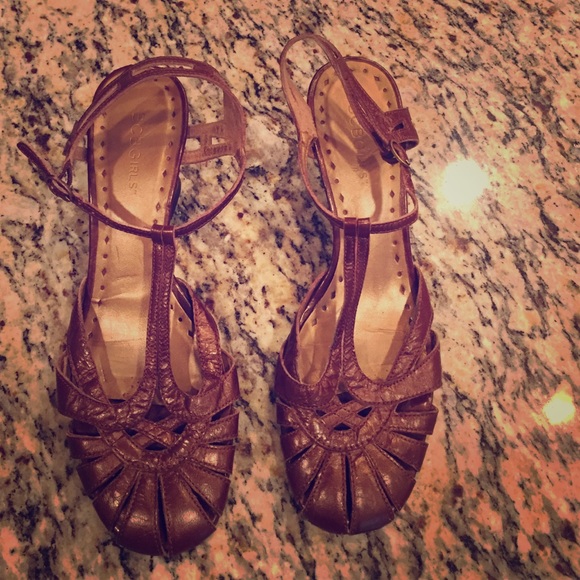 BCBGirls bronze wedges