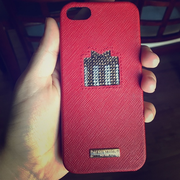 Original HENRI BENDEL red/ gift IPhone 5/5s case