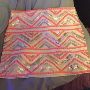 pink aztec skirt