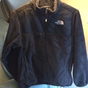 Black North Face fleece jacket size XL KIDS