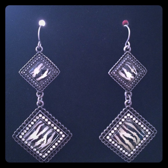 Zebra earrings!
