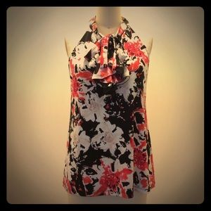 Beautiful Anne Klein floral halter top