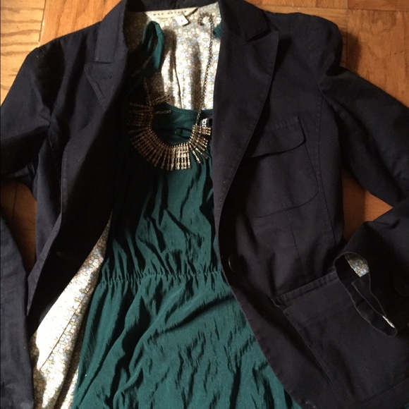 Cute floral navy blazer Size 6/M