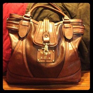 Cognac handbag/tote