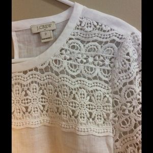 White Top with Lace Detailing