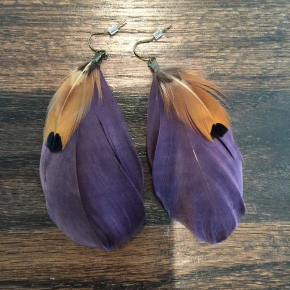 Feather earrings