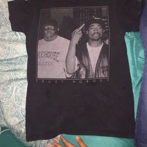 Limited tupac biggie "trust nobody" shirt