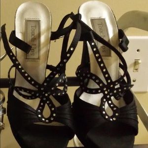 Touch up strappy heels