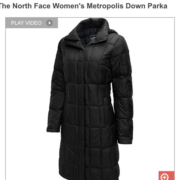 North face Metropolis Down Coat (black)