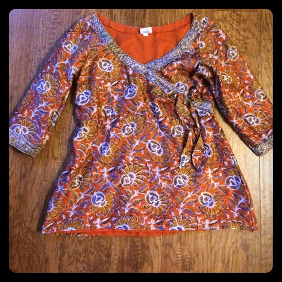 Cotton silk blouse