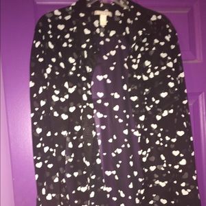 Banana republic heart top