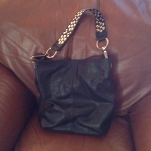 Carlos Santana Black Hobo Purse