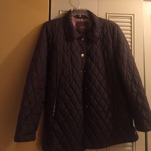 Brown Coach quilted coat