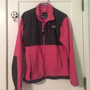 Pink and Grey Northface.