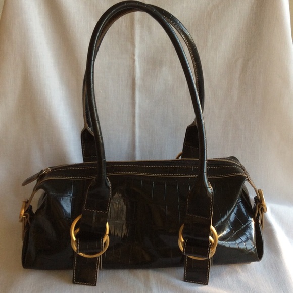 Black Patent Leather Purse
