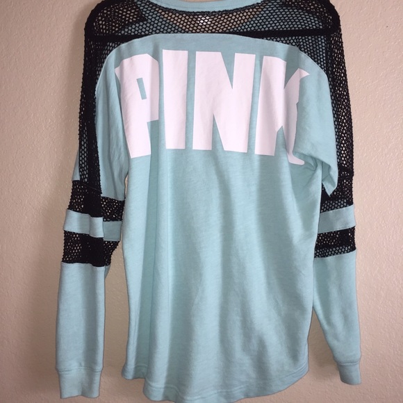 Blue Mesh Varsity Crew