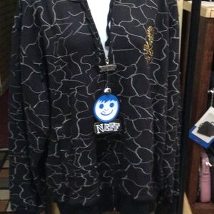 Neff safari black zip hoodie