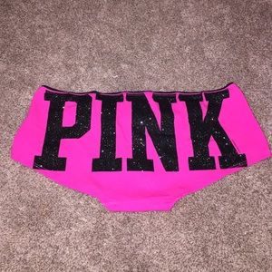 Victoria's Secret PINK Glitter Panty Boyshorts