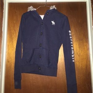 Navy blue Abercrombie jacket