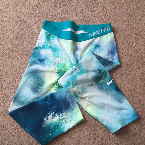 Blue Galaxy Nike Capris
