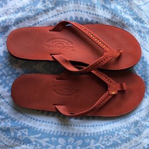 Rainbow leather sandals size 7
