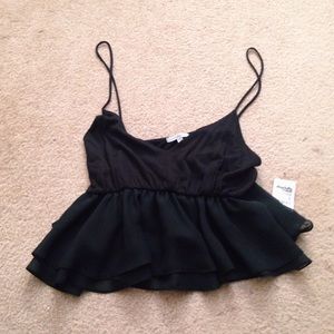 NWT peplum crop top