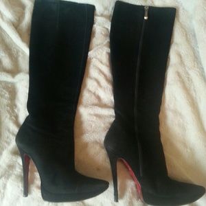 Gianmarco Lorenzi Black Suede Boots