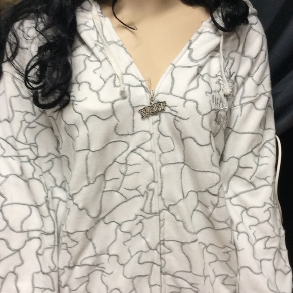 Neff Safari White zip Hoodie