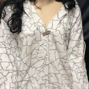 Neff Safari White zip Hoodie