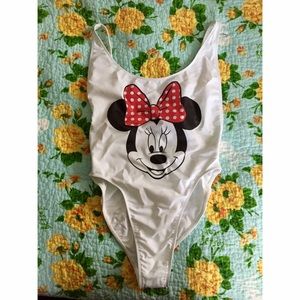 American Apparel Swimsuit with Minnie Mouse Detail