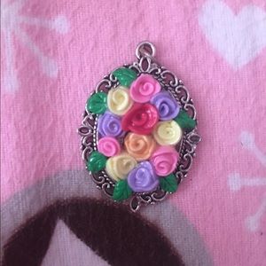 Homemade flower pendant!